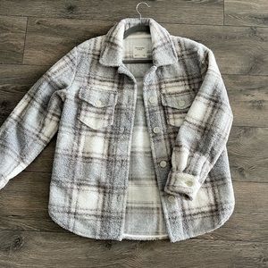 Abercrombie Plaid Sherpa Jacket